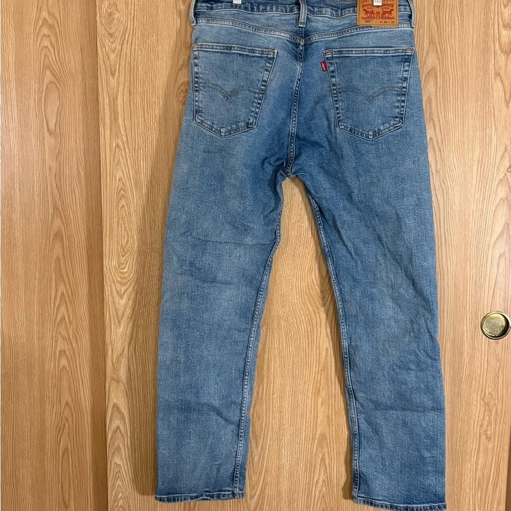 Levi's Men's 505 Light Blue Straight Jeans